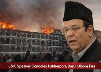 Speaker expresses grief over fire incident at Darul Uloom in Pakherpora