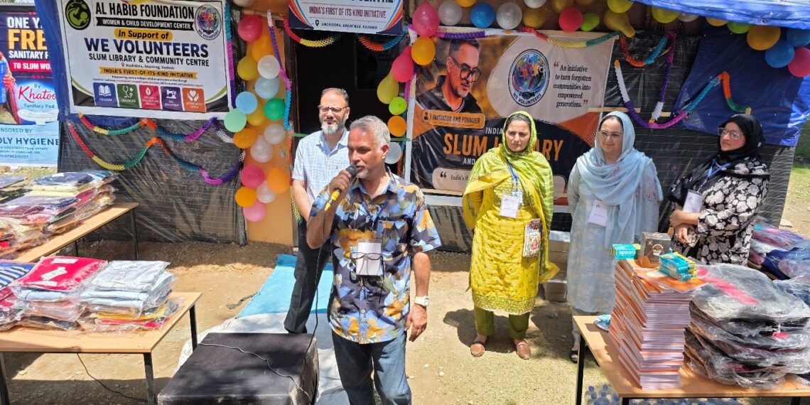 Philanthropist establishes slum library-cum-community centre in Anantnag