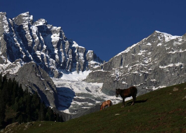A view of majestic peaks and serene meadows at Sonamarg – a true paradise for nature lovers