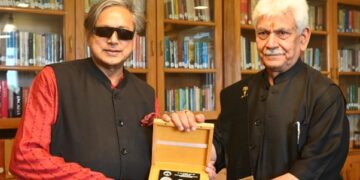 Dr Shashi Tharoor, Member of Parliament, Lok Sabha met Lieutenant Governor Manoj Sinha at Lok Bhavan on Saturday