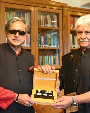 Dr Shashi Tharoor, Member of Parliament, Lok Sabha met Lieutenant Governor Manoj Sinha at Lok Bhavan on Saturday