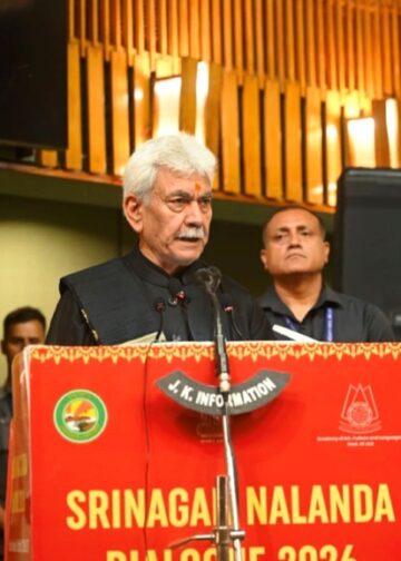 === Srinagar-Nalanda Dialogue === Our goal to revive great inheritances of knowledge, spirituality: LG Sinha