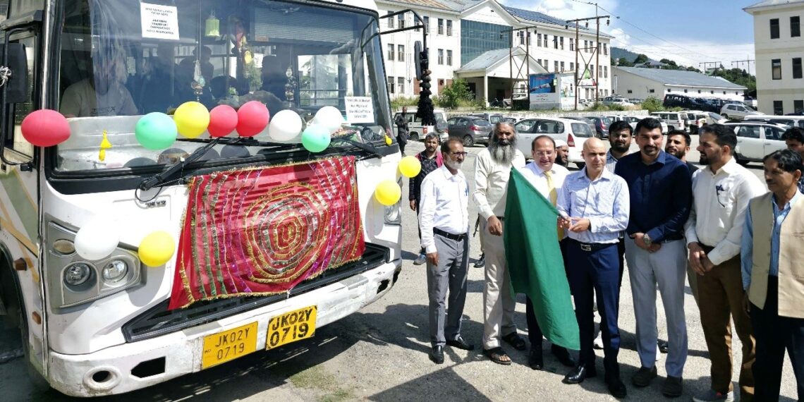 DC Kishtwar flags off JKRTC bus service for Machail Mata Yatra pilgrims