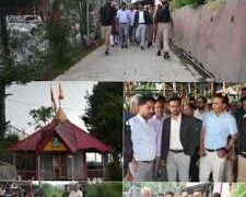 DC Kulgam visits Mata Kheer Bhawani Asthapan to review Mela arrangements