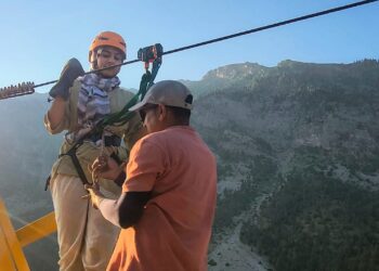 Gurez enters adventure tourism map with launch of 482 metre zipline