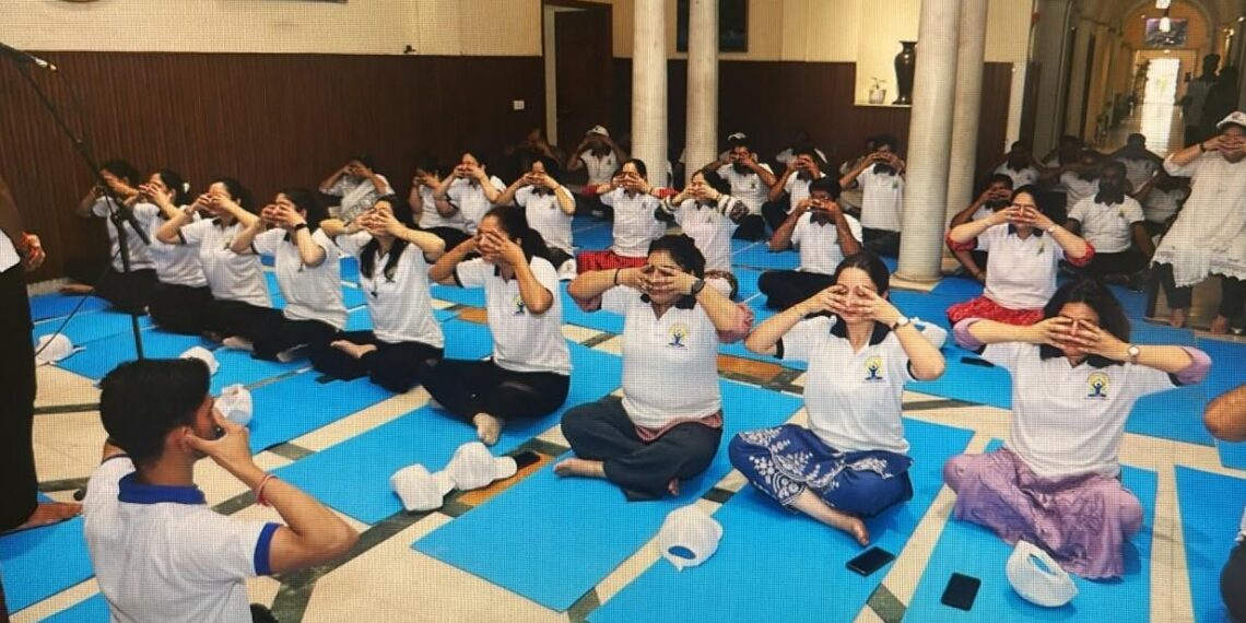 Resident Commission J&K New Delhi marks 12th International Yoga Day with focus on healthy ageing