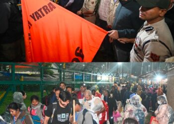 DC, SSP Anantnag flag off Yatra along Pahalgam Axis from Nunwan Base Camp