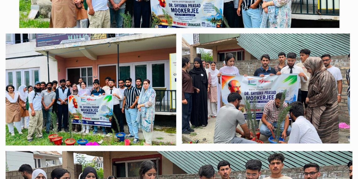 MY Bharat Srinagar celebrates birth anniversary of Dr Syama Prasad Mookerjee