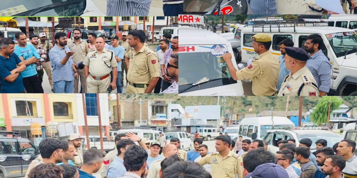 MVD Kishtwar, J&K Police conduct road safety awareness, vehicle fitness drive in Padder