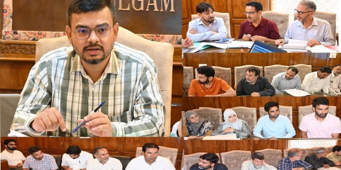 DDC Kulgam review functioning of Education Department