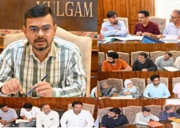 DDC Kulgam review functioning of Education Department
