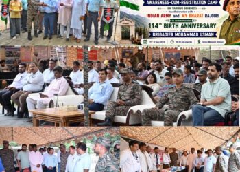 Rajouri administration marks Brigadier Mohammad Usman’s 114th birth anniversary with awareness camp
