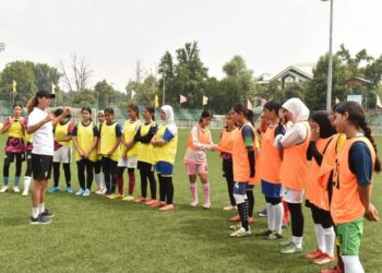 J&K Sports Council commences selection trials for Sub-Junior Girls Football Team