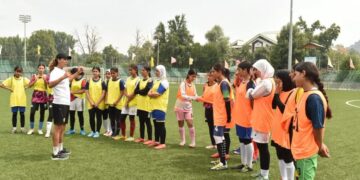 J&K Sports Council commences selection trials for Sub-Junior Girls Football Team