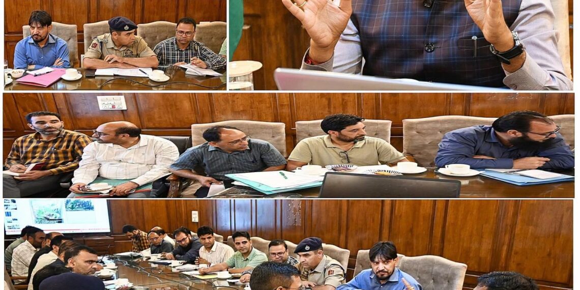 Div Com Kashmir reviews flood preparedness in Kulgam