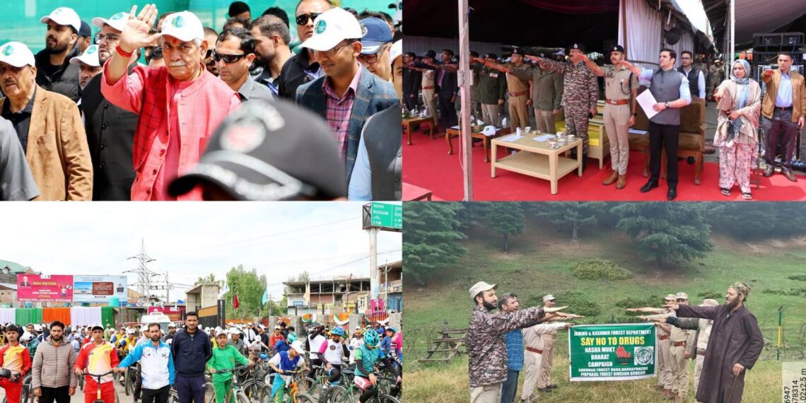 100-Day Nasha Mukt Abhiyan : 87 drug peddlers arrested, Rs 1.5 Crore property attached in Budgam