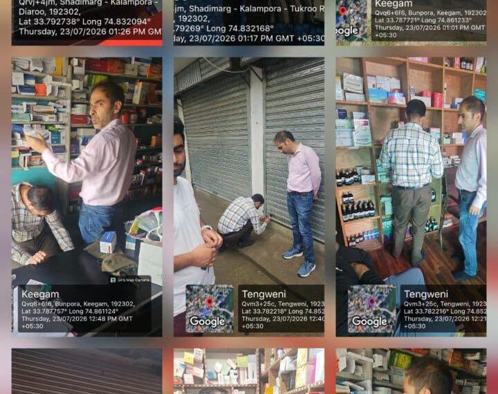 3 medical shops closed in surprise inspections in Shopian