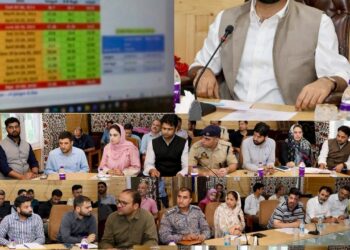 DC Srinagar visits Ram Munshi Bagh flood control room