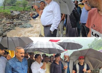 DDC Poonch visits flash flood-hit Hari-Marhote villages in Surankote subdivision