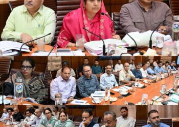 Sakeena Itoo reviews progress of SASCI, CAPEX, other flagship schemes across Health, Social Welfare, education departments