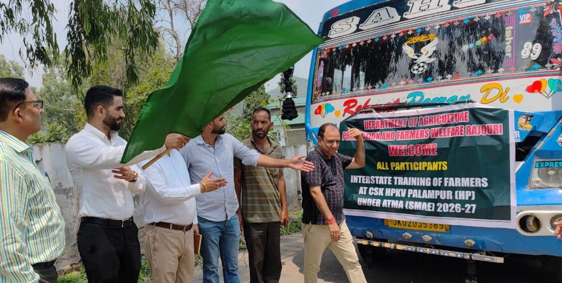 40 farmers flagged off for 7-day Interstate Exposure Training to Himachal Pradesh