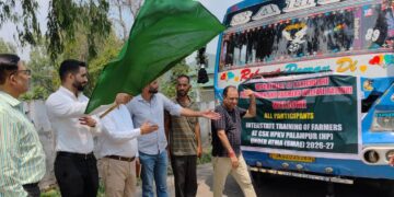 40 farmers flagged off for 7-day Interstate Exposure Training to Himachal Pradesh
