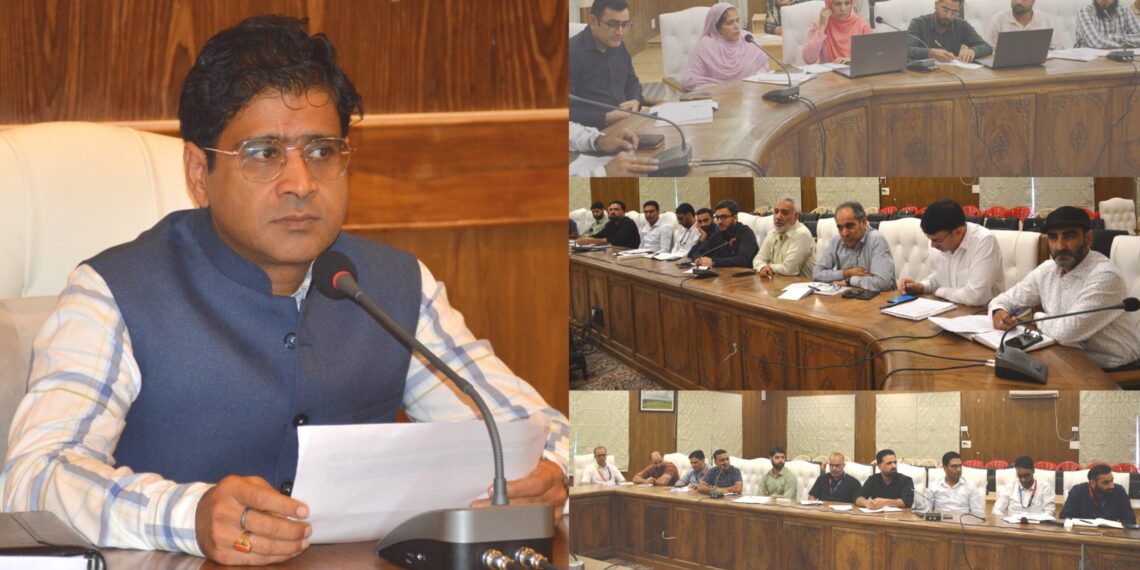 ADDC Budgam chairs review meeting on Mission Yuva