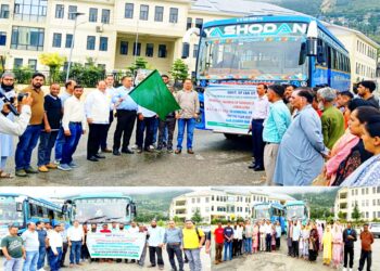 ADDC Kishtwar flags off batch of 96 farmers for 7-day exposure visit to Palampur