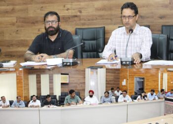 CPO, ACD Doda review progress of PMAY-Urban, PMAY-Gramin