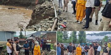 DC Bandipora inspects vulnerable areas, reviews preparedness