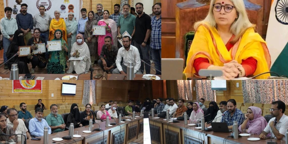 Gold Category TB Free Panchayat Awards : DC Bandipora felicitates 25 Gram Panchayats