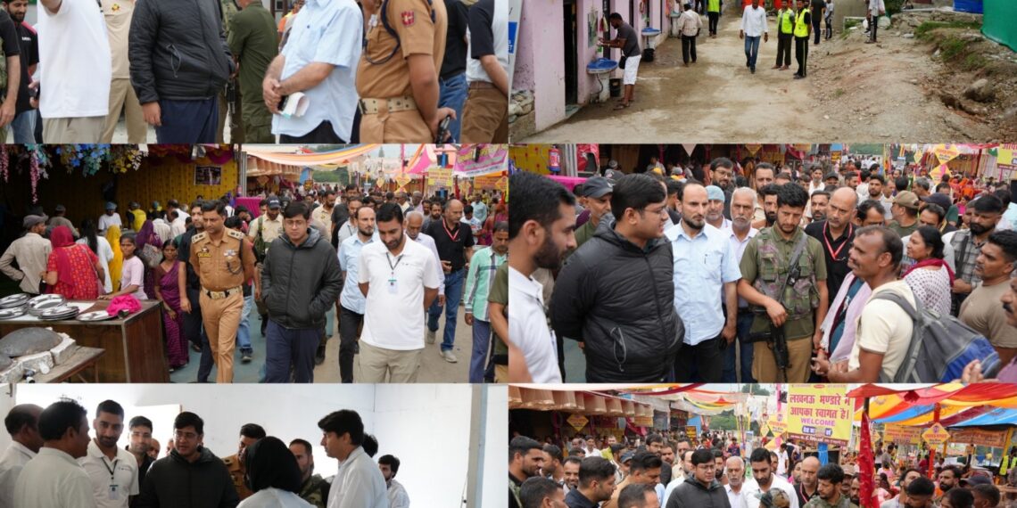 Shri Amarnath Ji Yatri 2026 : DC Ganderbal takes stock of facilities for devotees
