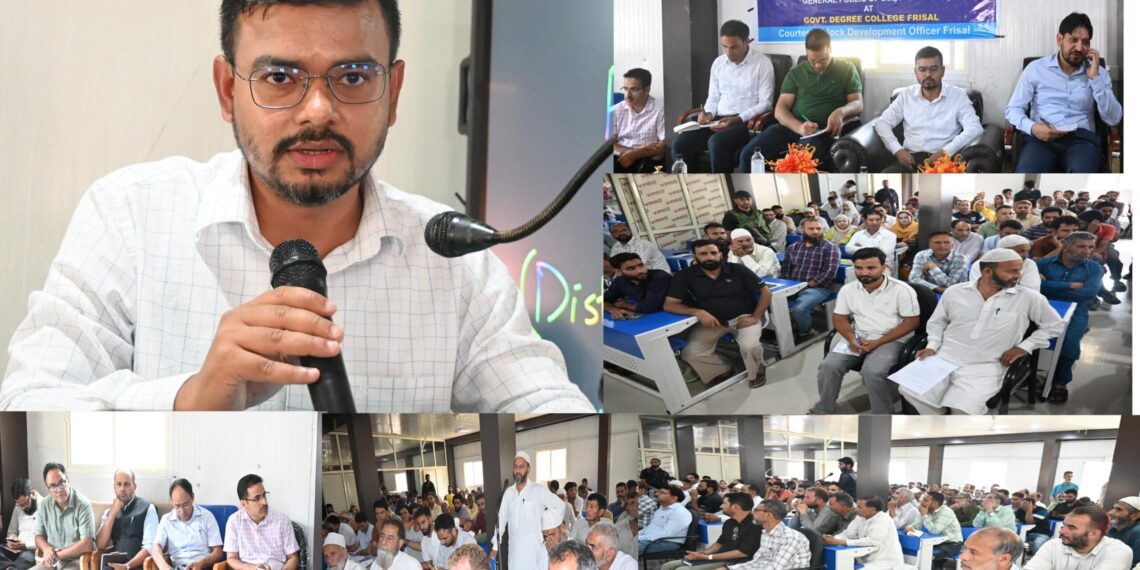 DC Kulgam presides over public uutreach programme in Frisal