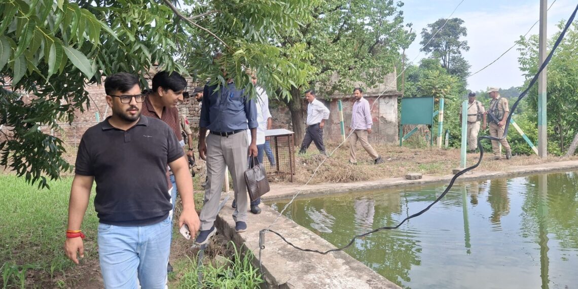 DC Rajouri inspects IWMP works in Doongi
