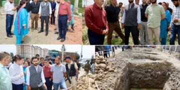 DC Srinagar inspects key ongoing development works at Children’s Hospital Bemina, Revenue Complex Shaletang