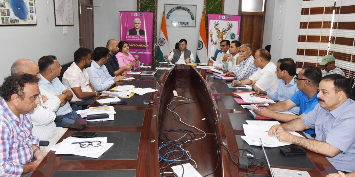 NABARD-RIDF : DC reviews progress of projects in Udhampur