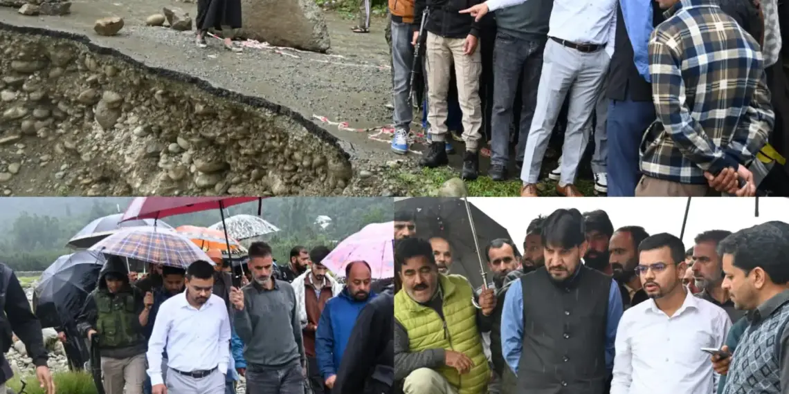 DC Kulgam takes on-ground assessment of rainfall scenario