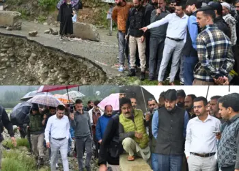 DC Kulgam takes on-ground assessment of rainfall scenario