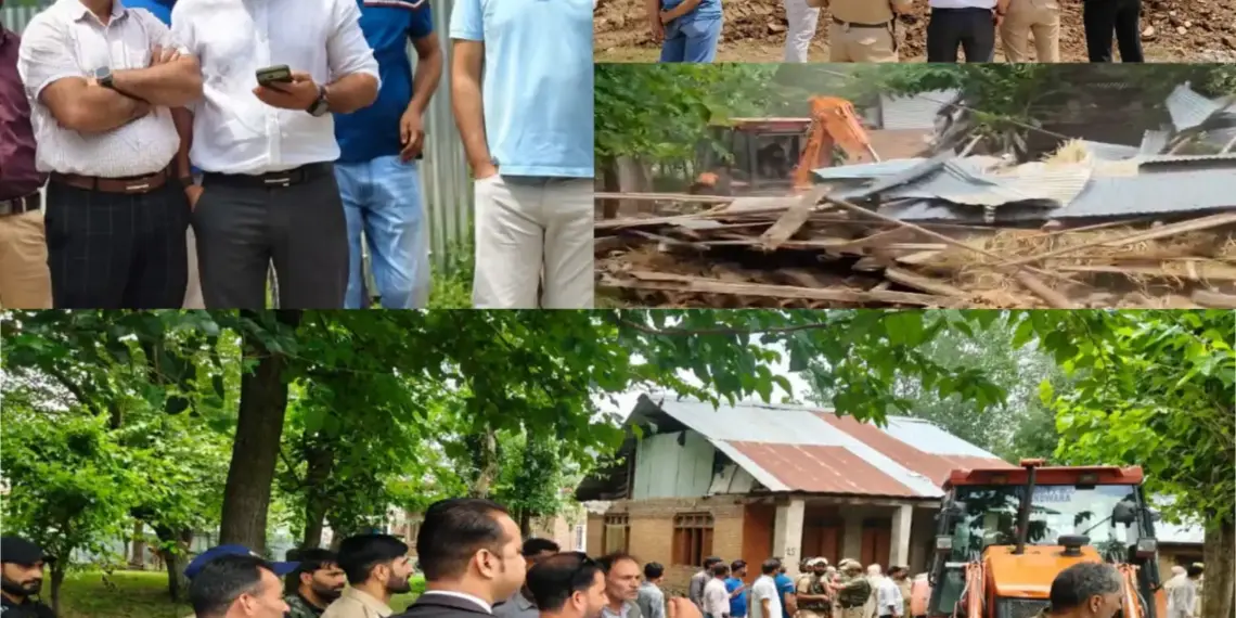 10 Kanals of Kahcharai Land retrieved in eviction drive in Handwara