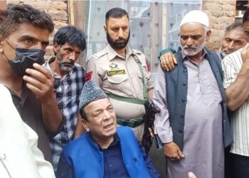 Speaker visits fire-affected families at Pakherpora