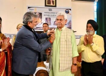Rotary Club has put humanity first for 100 years: LG Sinha
