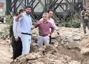 DC Doda assesses restoration works in flood affected areas of Thathri