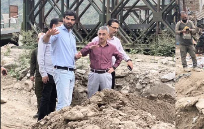 DC Doda assesses restoration works in flood affected areas of Thathri