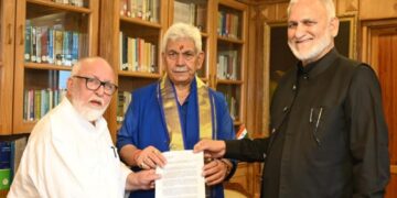 Former minister project Doda, Kishtwar dev issues with LG Sinha