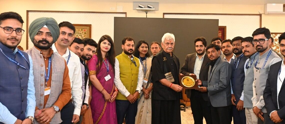 IIS Officer Trainees call on LG Manoj Sinha