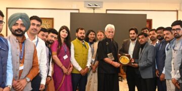IIS Officer Trainees call on LG Manoj Sinha