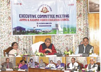 J&K Higher Education Council Executive Committee meets at KU