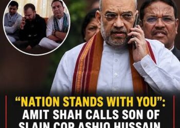 Amit Shah speaks to slain cop’s son, assures full support