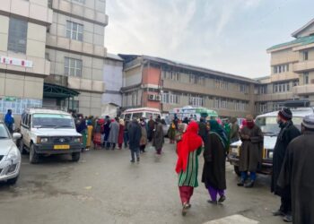 Hospital entrances in Kashmir severely congested; vendors, vehicles block gates