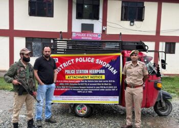 Police attach drug trafficking assets in Shopian